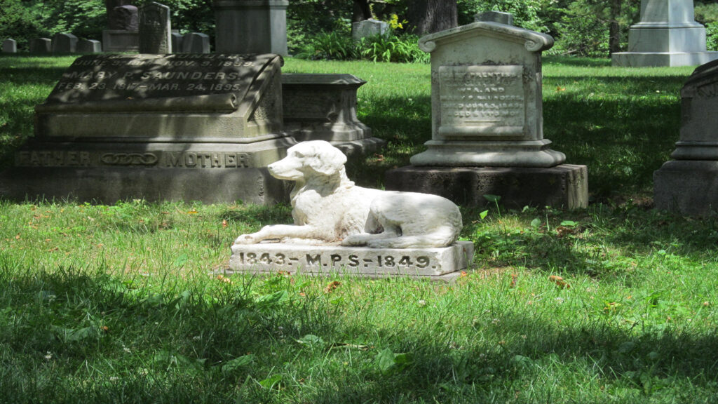 Las leyes de Nueva York permitirán que las mascotas se entierren junto a sus humanos.1920
