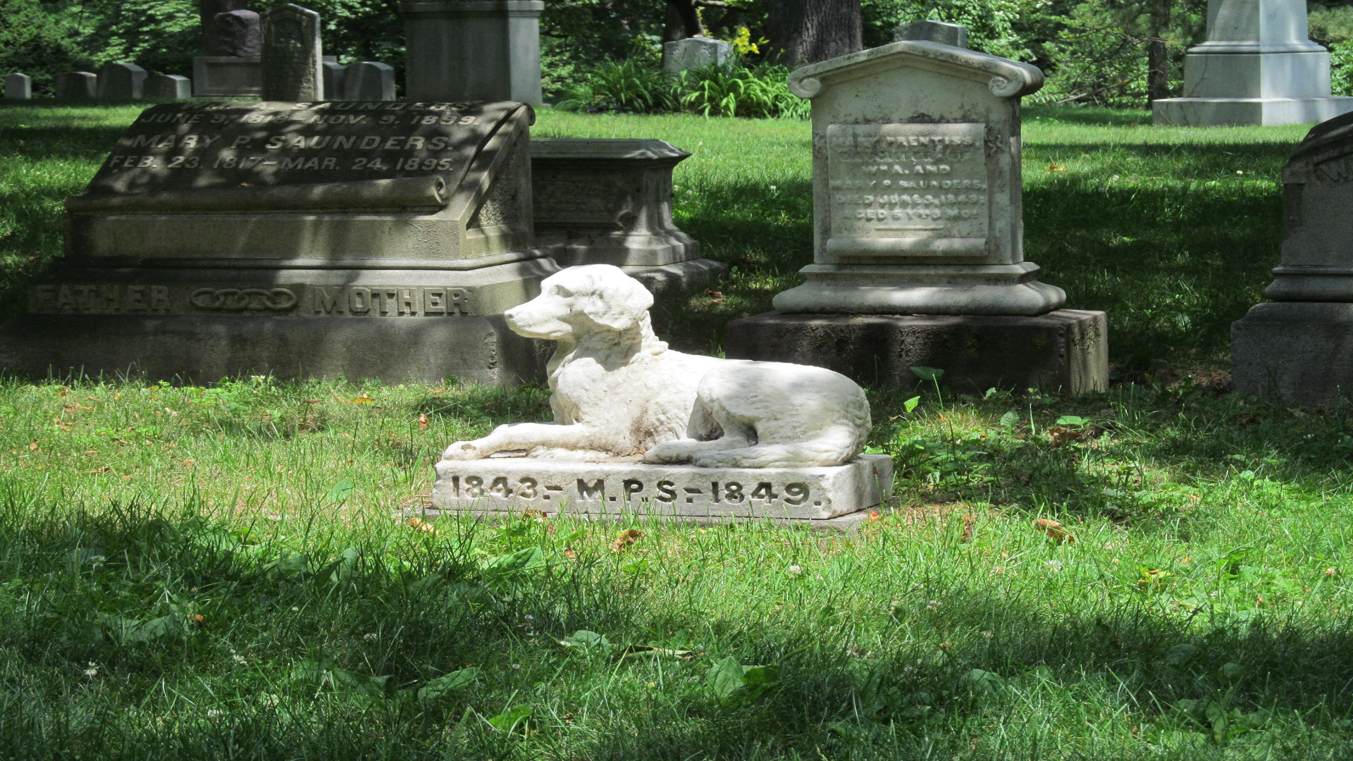 Las leyes de Nueva York permitirán que las mascotas se entierren junto a sus humanos.1920