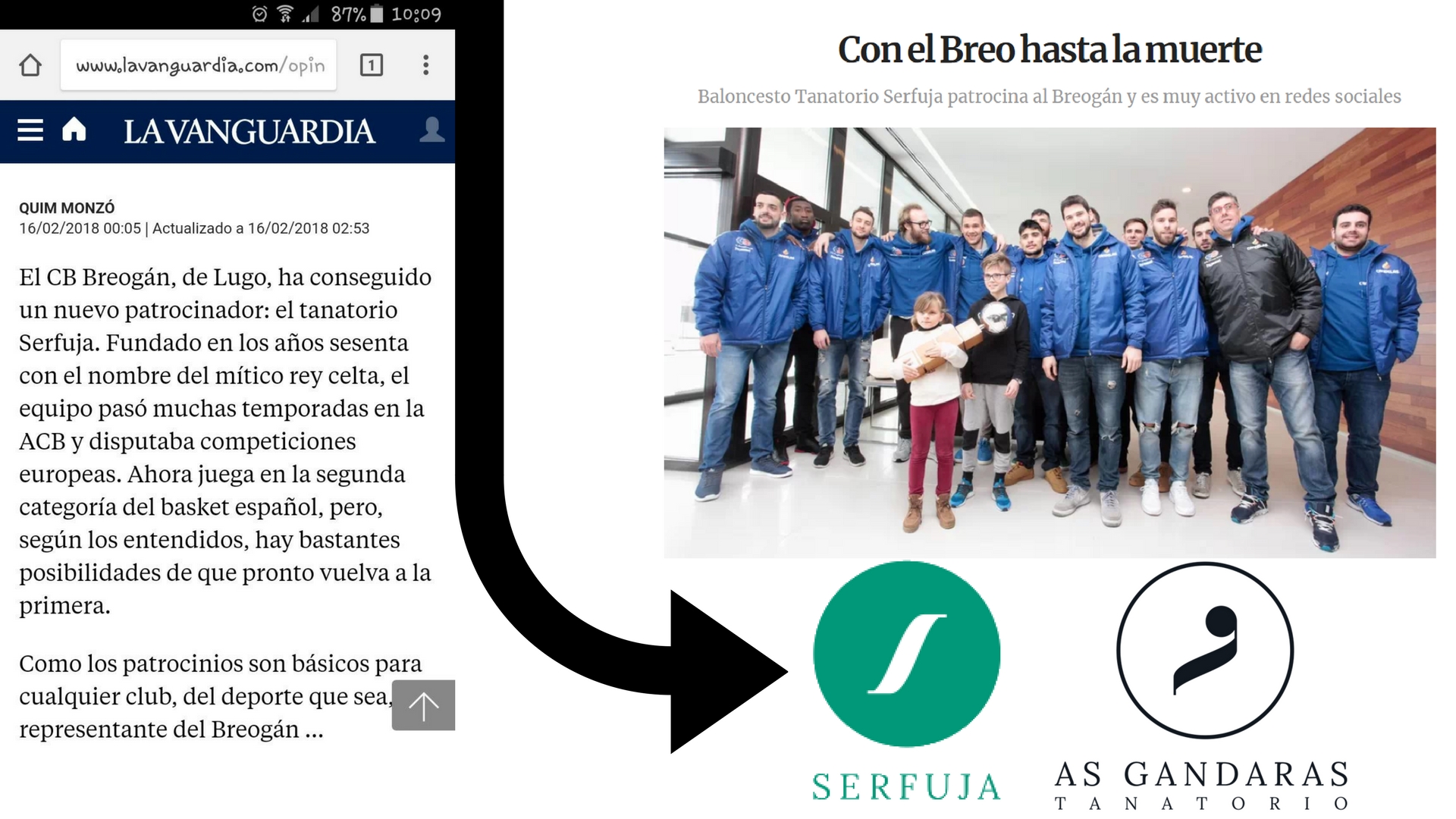 Y de repente surge un patrocinador diferente para el Breo